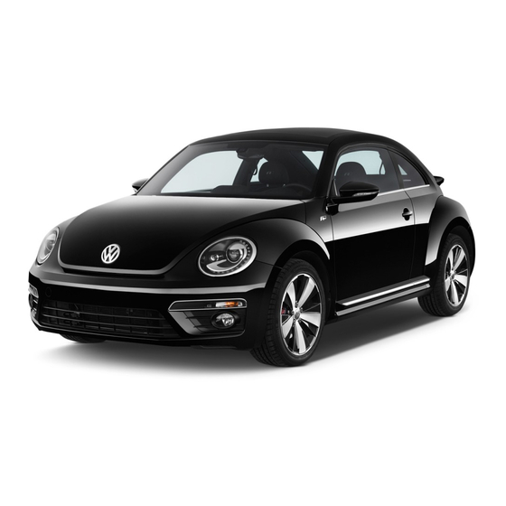 Volkswagen Beetle 2014 Owner's Manual