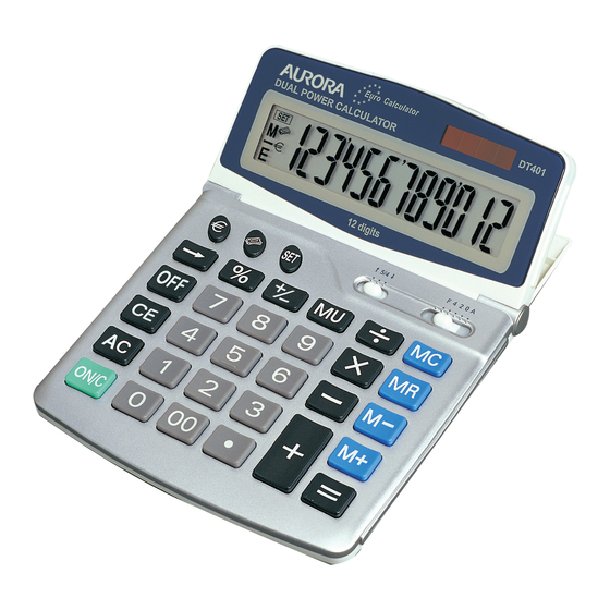 Aurora DT401 Specifications