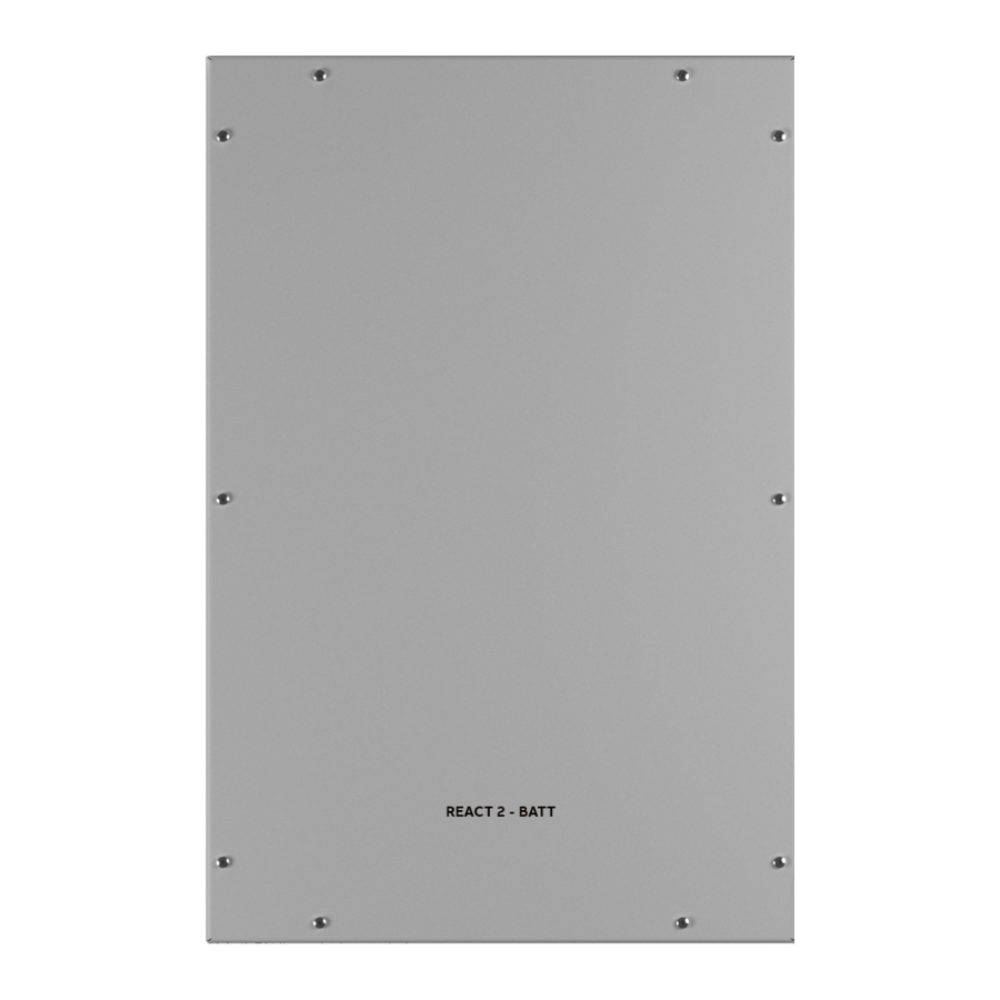 User Manuals: Fimer REACT2-BATT Energy Storage Solution