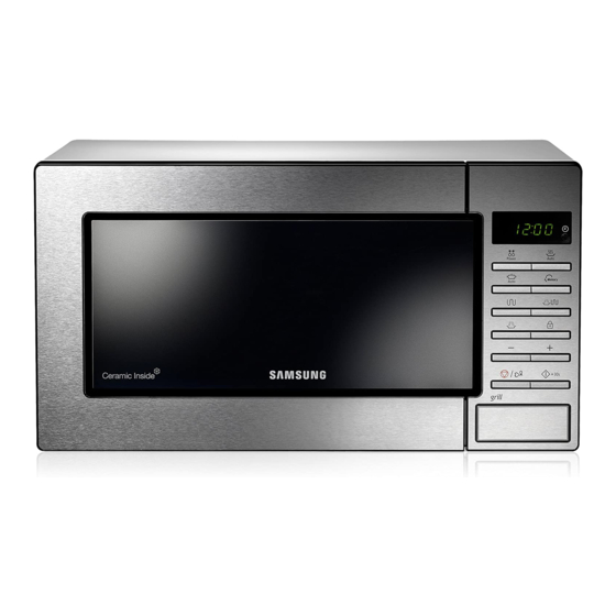 Samsung GE87MC Owner's Instructions & Cooking Manual