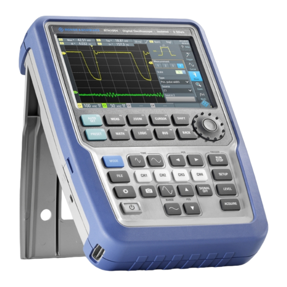 Rohde & Schwarz RTH1054MSO Getting Started