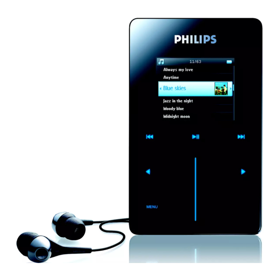 Philips HDD6330 GoGear Manuals