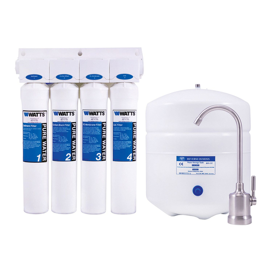 User Manuals: Watts PWROKC4 Reverse Osmosis System