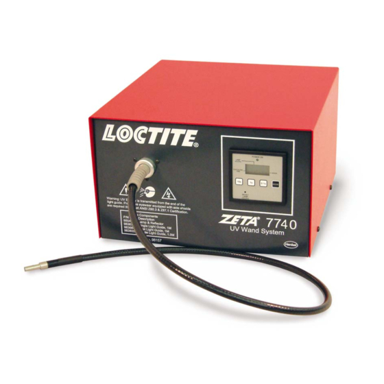 Loctite Zeta 7740 Curing Wand System Manuals