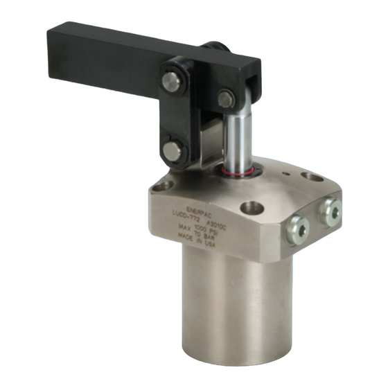 Enerpac 70 Bar Link Clamp Instruction Sheet