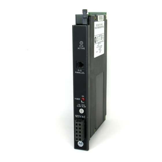 Allen-Bradley 1771-P6S Manual