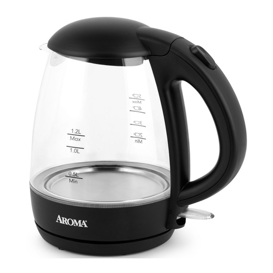 User Manuals: Aroma AWK-151B Electric Kettle Glass