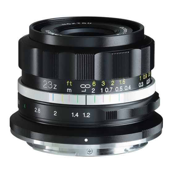 VOIGTLANDER Z-mount Series Instruction Manual