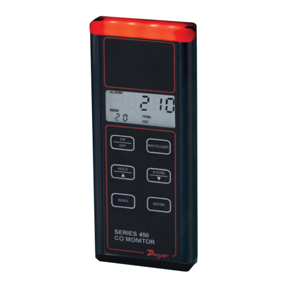 Dwyer Instruments 450 Series Instructions And Operation