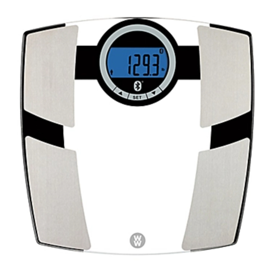 Conair WW916XF - Body Analysis Scale Manual