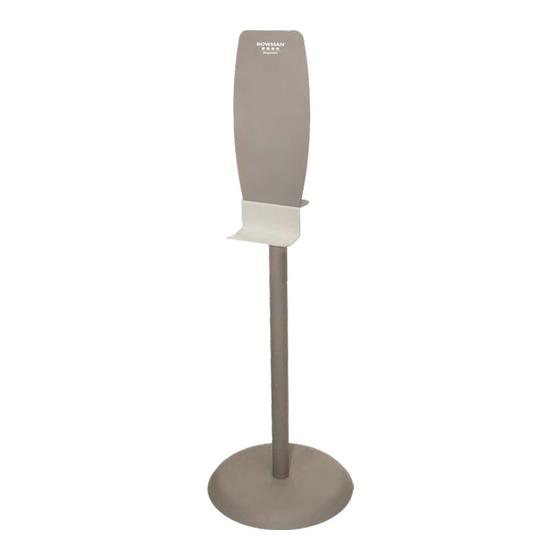 BOWMAN Hand Sanitizer Floor Stand Plus Quick Start Manual