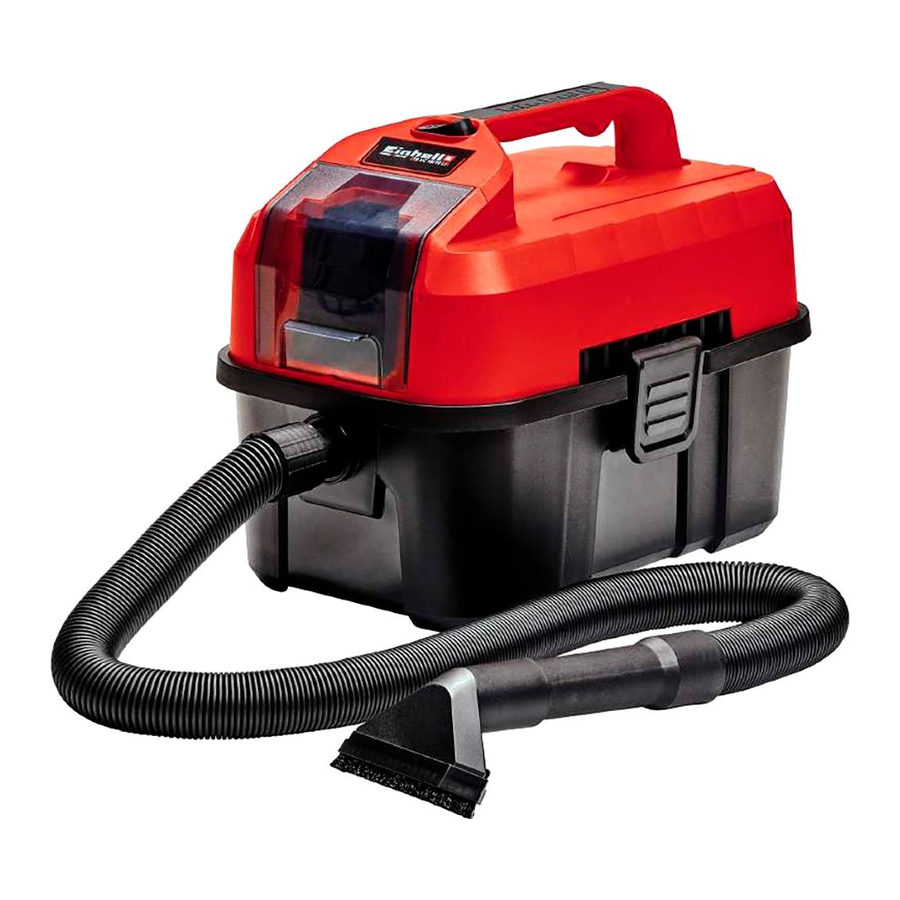Einhell TE-VC 18/10 Li - Solo (23.471.60) - Vacuum Cleaner Manual