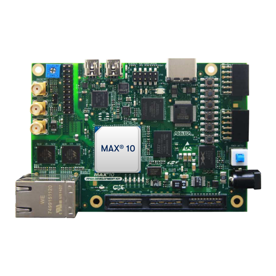 Intel Altera MAX 10 FPGA User Manual