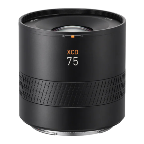 Hasselblad XCD 3,4/75P Manuals