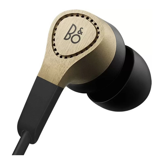 BeoPlay H3 Quick Manual