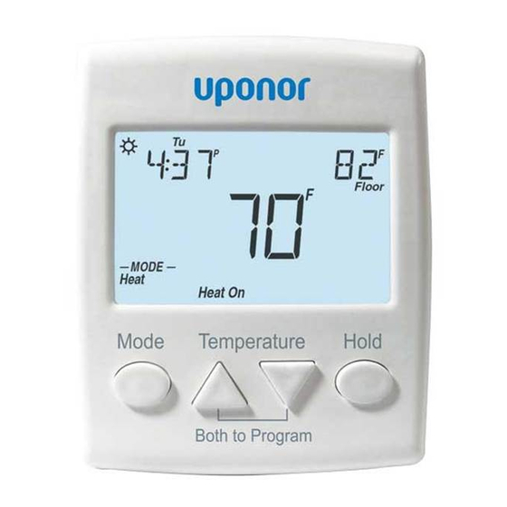 Uponor SetPoint 521 Manuals