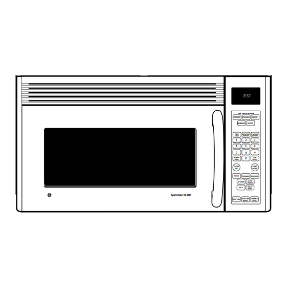 GE Spacemaker JVM1850 Dimensions