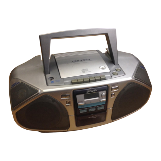 Aiwa CSD-FD71 Service Manual