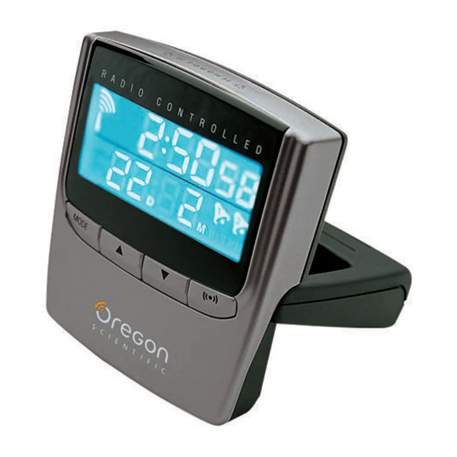 Oregon Scientific RM822 (UK VERSION RM823) - Controlled Clock Manual