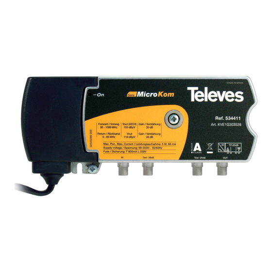 Televes 5335 User Instructions