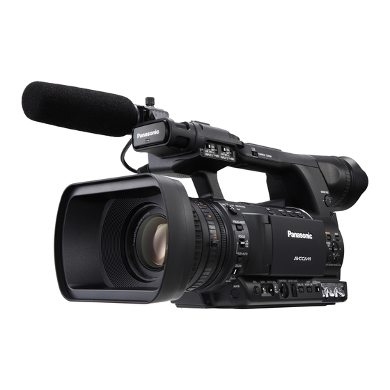 Panasonic AVCCAM AG-AC130P Operating Instructions Manual