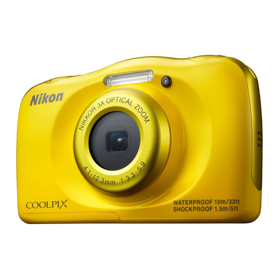 Nikon Coolpix S33 Manuals