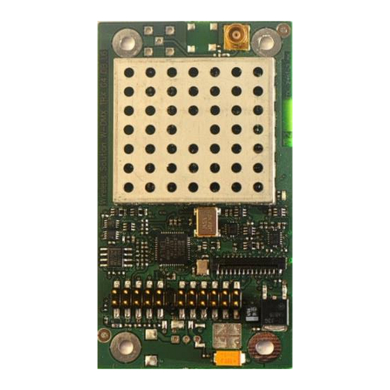 Wireless Solution W-DMX TRX Implementation Manual