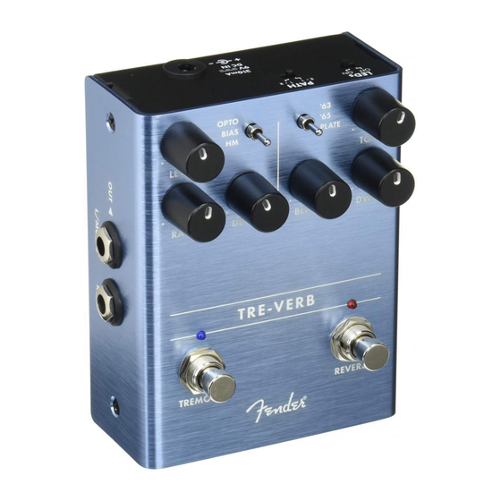 Fender TRE-VERB Manual