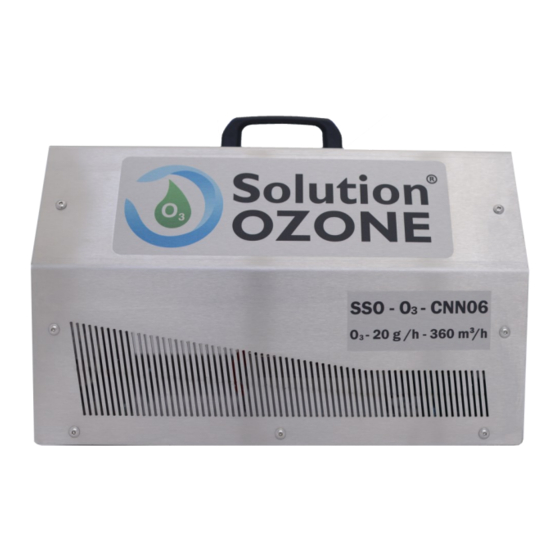 Solution Ozone SSO-O3-CNN0 Series User Manual