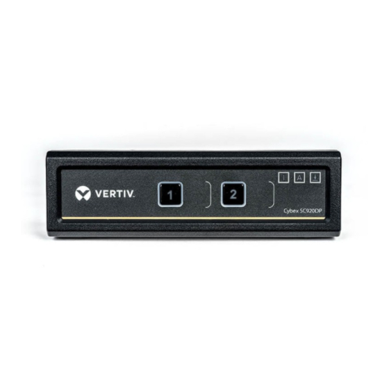 Vertiv Cybex SC920DP Quick Installation Manual