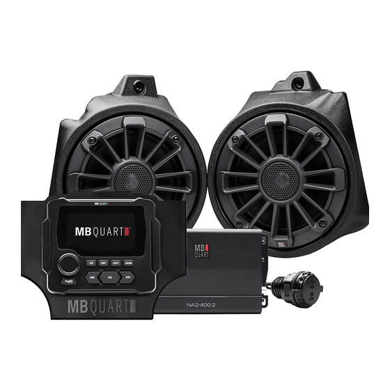 MB QUART MBQT-STG2-RAD-1 Installation Instructions Manual