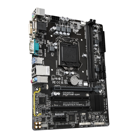 Gigabyte GA-H110M-S2PV User Manual