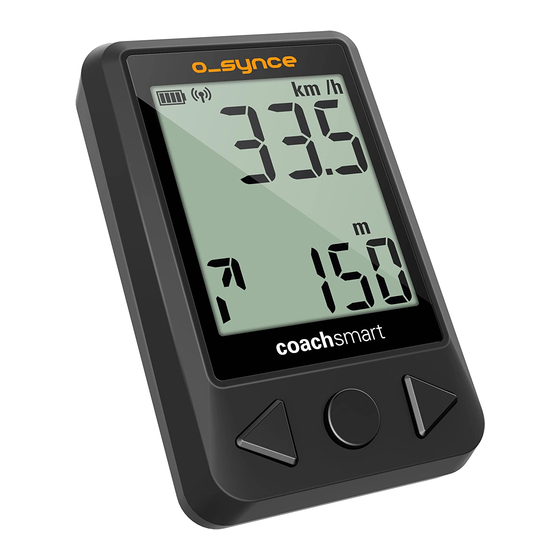 O-Synce coachsmart Installation Manual