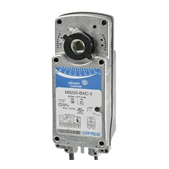 Johnson Controls M9220-GG-3 Series Installation Manual