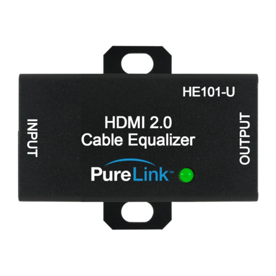 PureLink HE101-U Owner's Manual