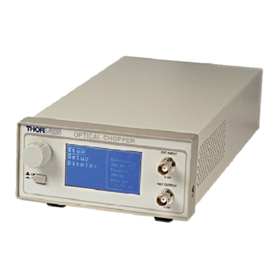 THORLABS MC2000 Operating Manual
