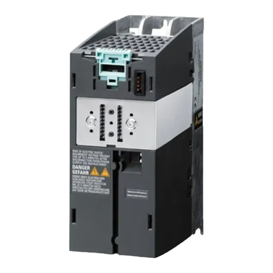 Siemens SINAMICS G120 PM240-2 Getting Started Manual