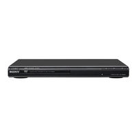 Sony DVP-SR200P/B - Progressive Scan Dvd Player Reference Manual