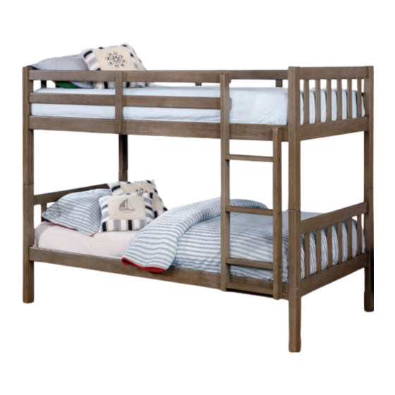 Furniture of America CM-BK633TT Bunk Bed Manuals