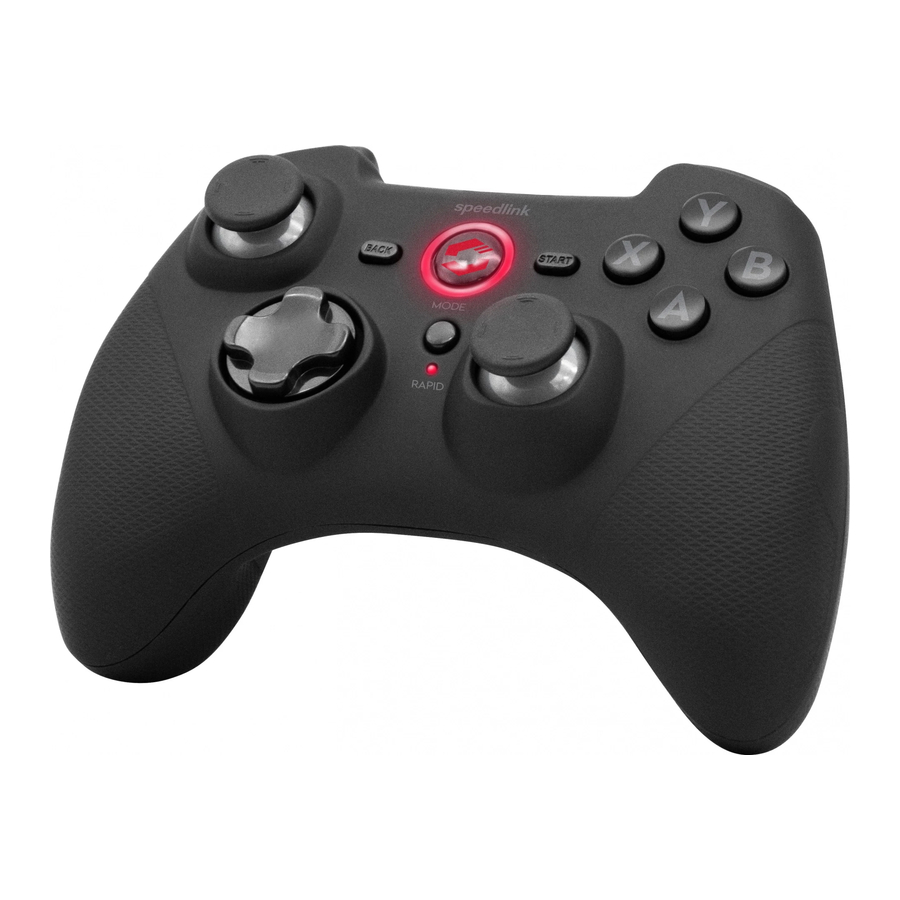 Speedlink RAIT SL-330402-RRBK - Bluetooth Gamepad Manual