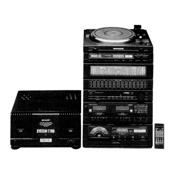 Sharp RP-7700H Operation Manual