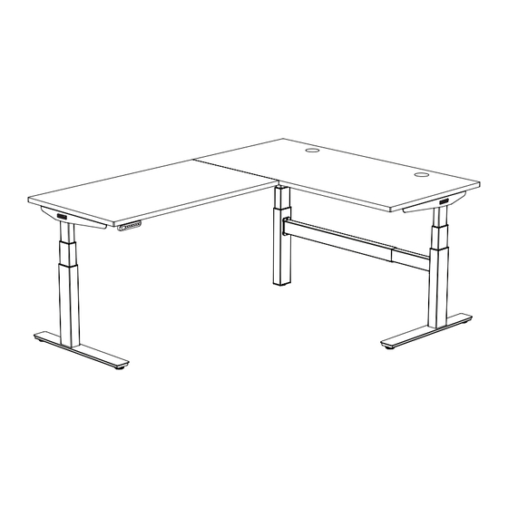 Uplift Desk V2-Commercial L-Shaped Standing Desk Frame Assembly Instructions Manual