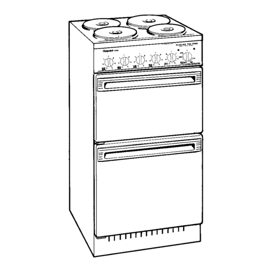 Hotpoint 6580 User Handbook And Installation Instructions