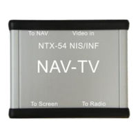 NAV-TV NTX-54 Installation Manual