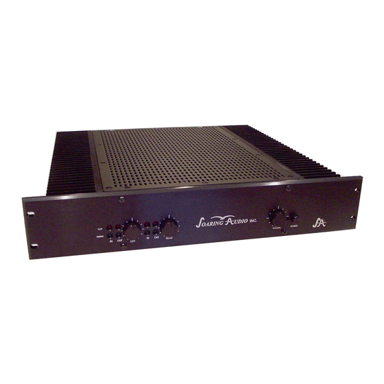 Soaring Audio SLC-A300 Theater Amplifier Manuals