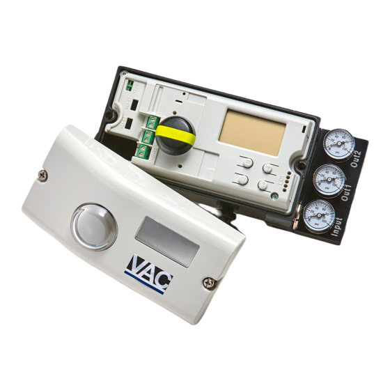 VAC D400 Commissioning Instructions
