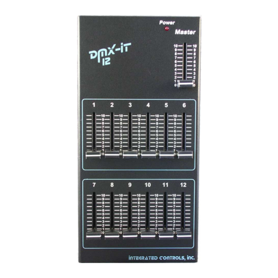 Integrated Controls DMX-IT 12 User Manual