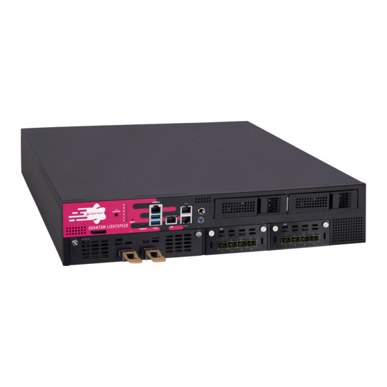 Check Point Quantum LightSpeed Appliance QLS250 Rack Mounting Manual