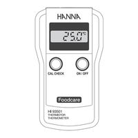 Hanna Instruments HI 93501 Instruction Manual