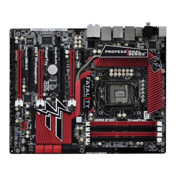 ASROCK FATAL1TY P67 PROFESSIONAL Series User Manual